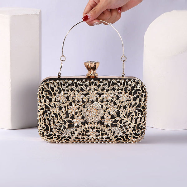 Small Gold Kiss Lock Clutch Bag | LIKA MIA Women's Bag