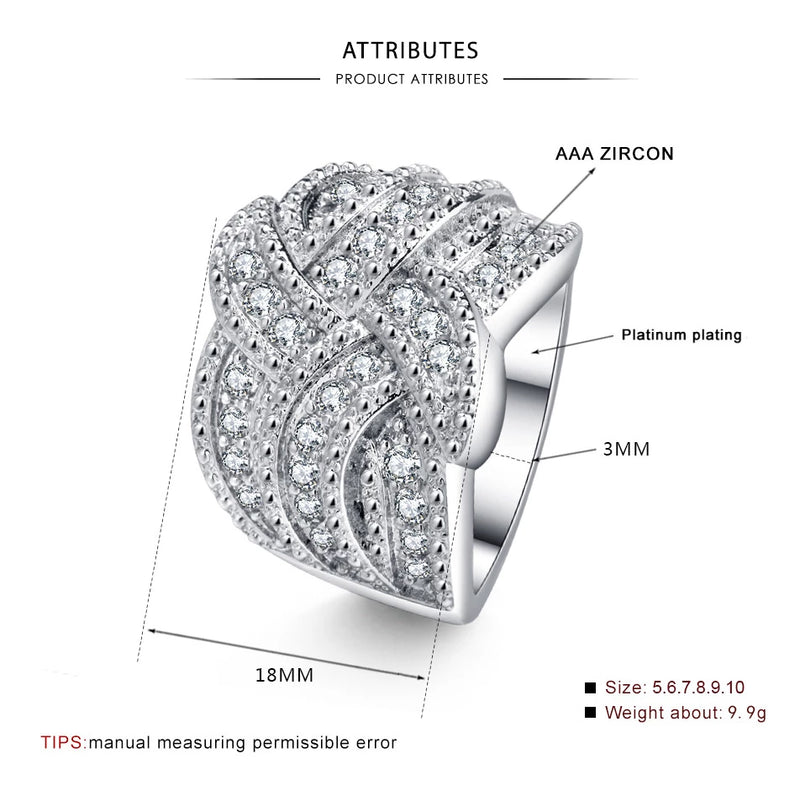 Silver Band Rings for Women Wedding