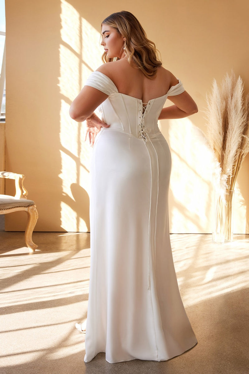Satin Corset Wedding Dress – Tiffany Bridal