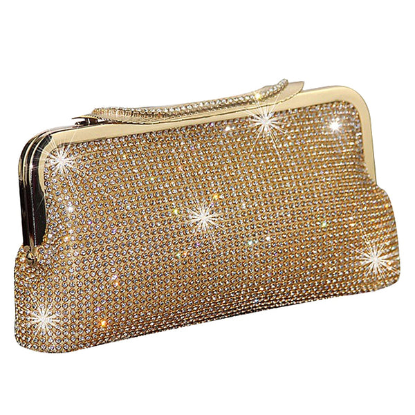 Diamond Clutch Female Silver Day Clutch Wedding Purse Party