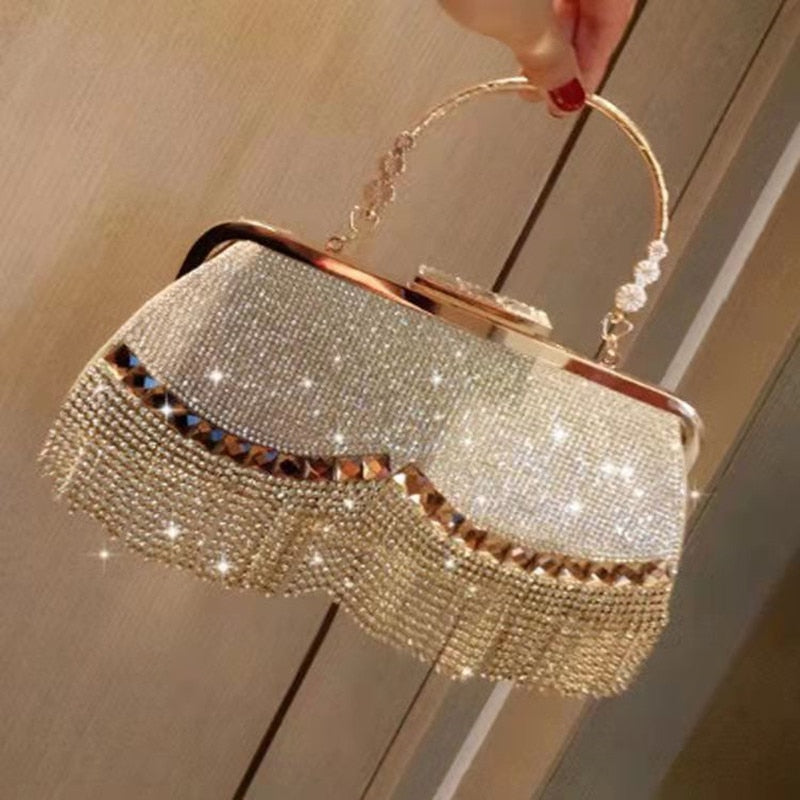 Hand Bag for Wedding Party Diamond Clutch Bag Ladies Luxury