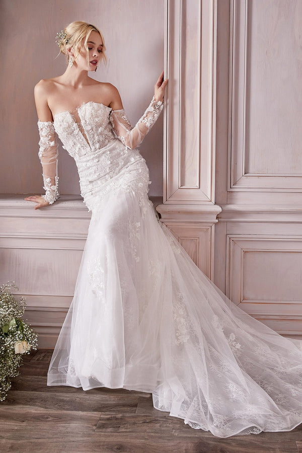 LONG SLEEVE LACE BRIDAL GOWN