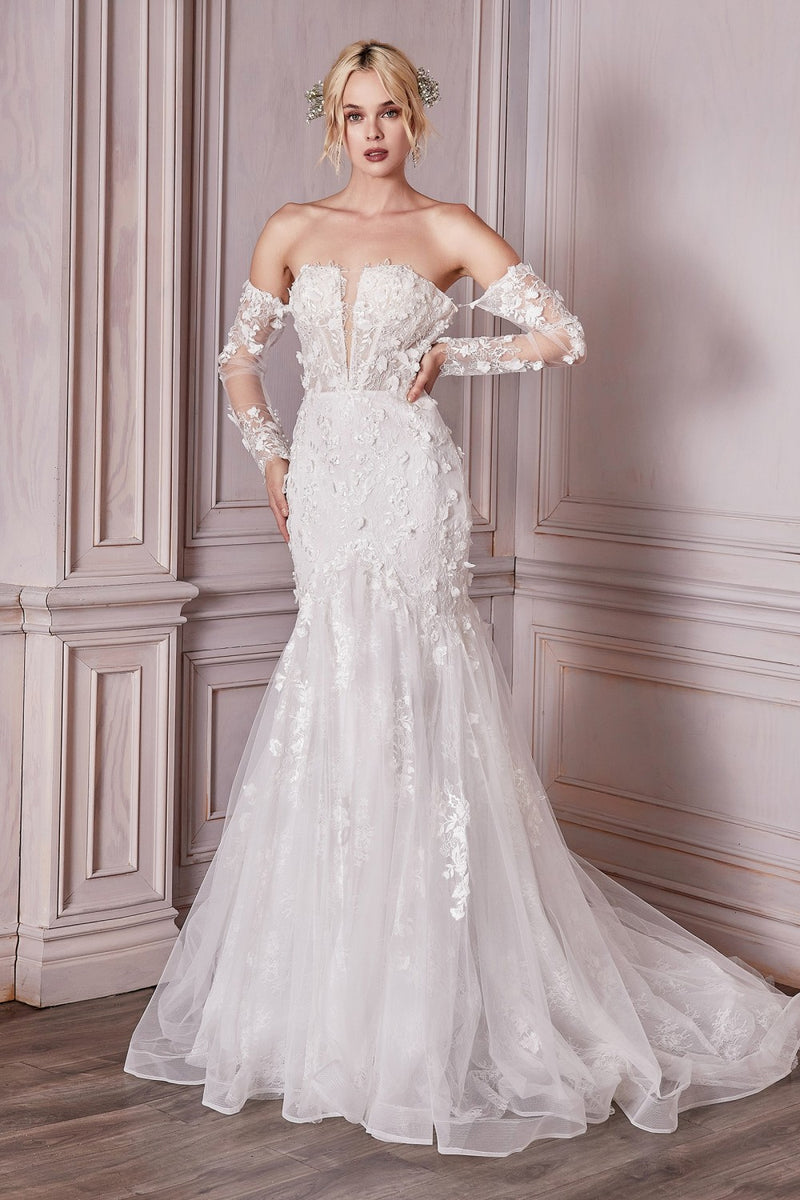 LONG SLEEVE LACE BRIDAL GOWN