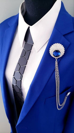 Matte Black Acrylic Neckties | Matte Black | Hexagon Matte Black