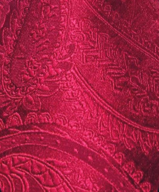 Men's Silk Necktie | Pocket Square | Woven Cufflink Set Red