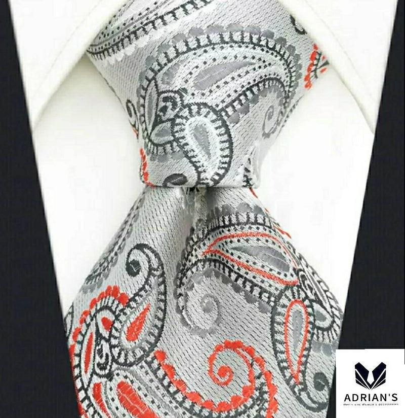 Men's Silk Necktie (Tie Only), Extra Long 63 inches AT016