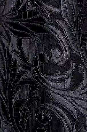 Men's Silk Necktie | Pocket Square | Woven Cufflink Set Black