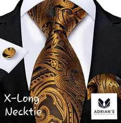 Men's Silk Necktie Set, Extra Long 63" AT005