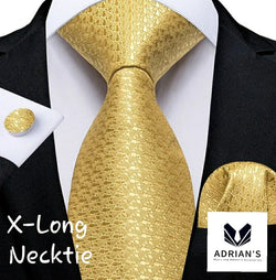 Men's Silk Necktie Set, Extra Long 63" AT028