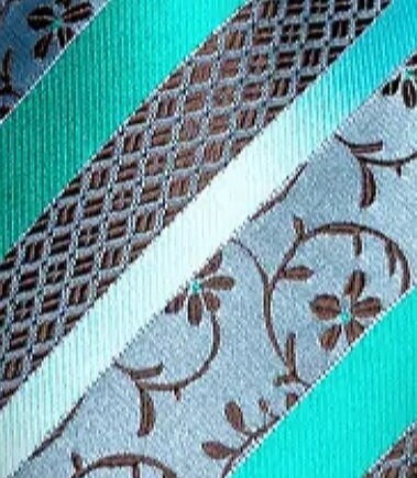 Men's Silk Necktie | Pocket Square | Woven Cufflink Set AT021